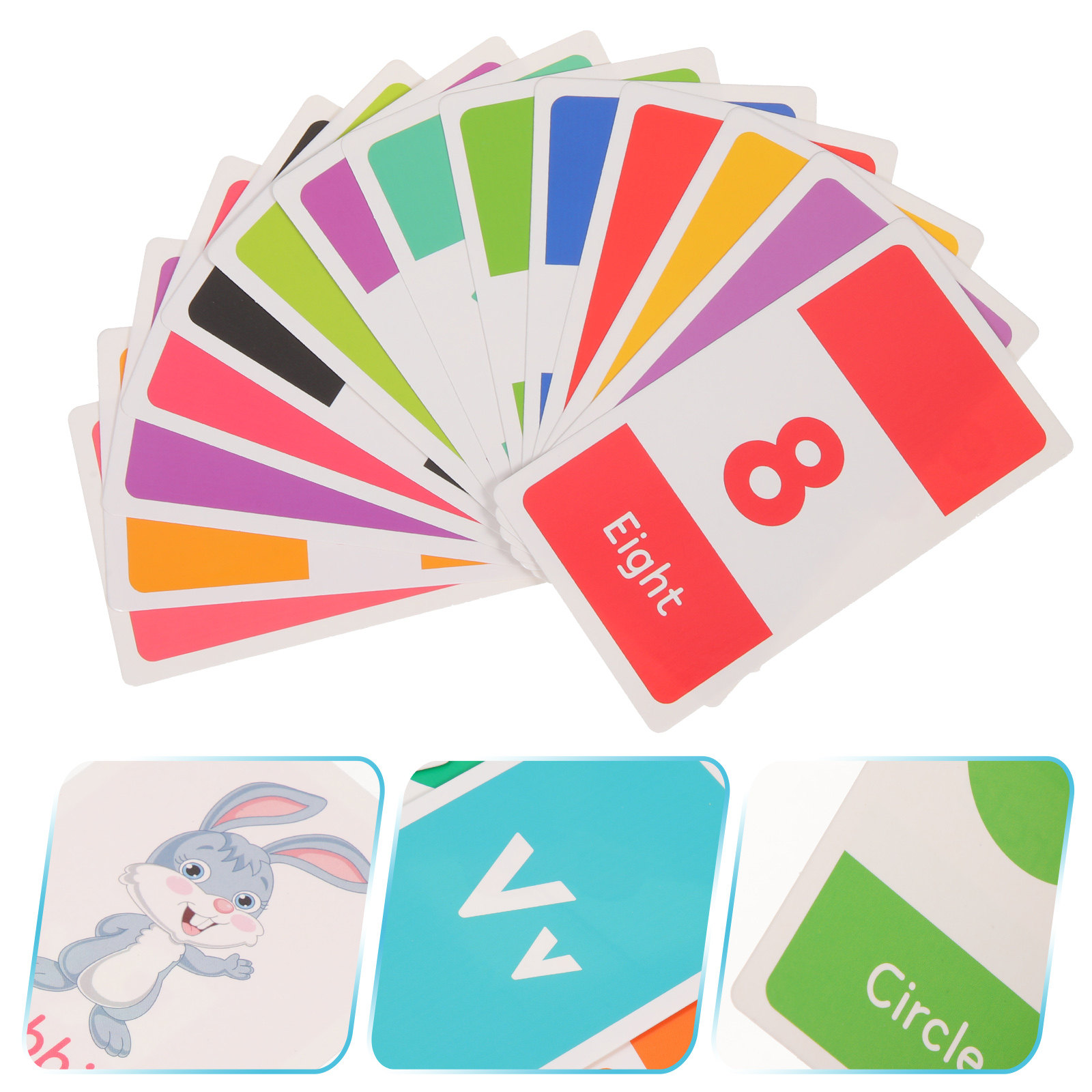 Educational Flash Card - 58 قطعة من بطاقات التعلم التعليمية