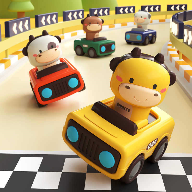 Kids Toys 3 Year Old - لعبة سيارة دفع وانطلاق على شكل