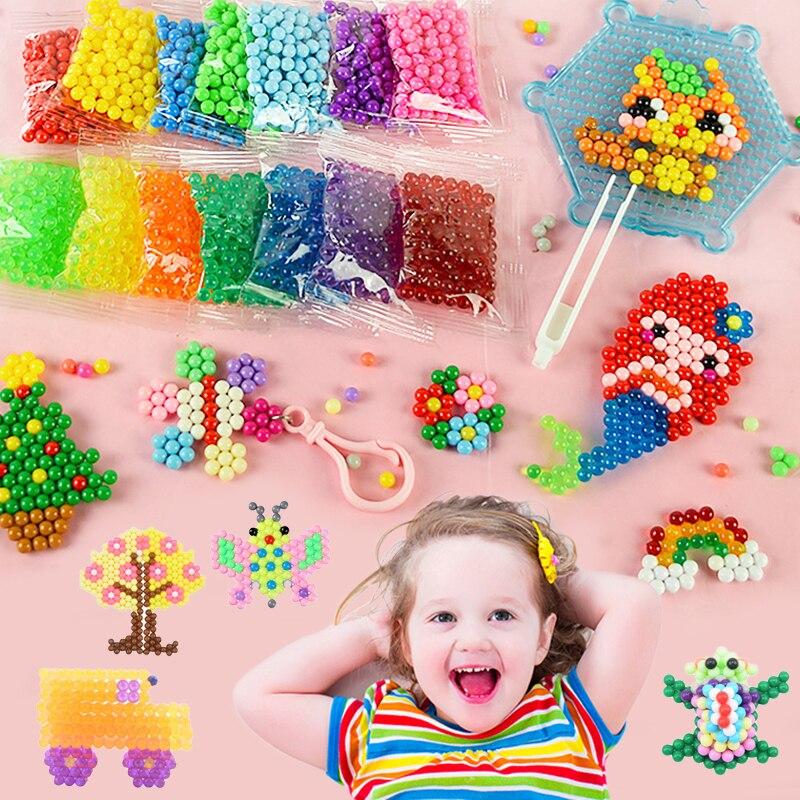 Kids Toys Return Gift - 300 قطعة/عبوة خرز صهر حراري ثلاثي