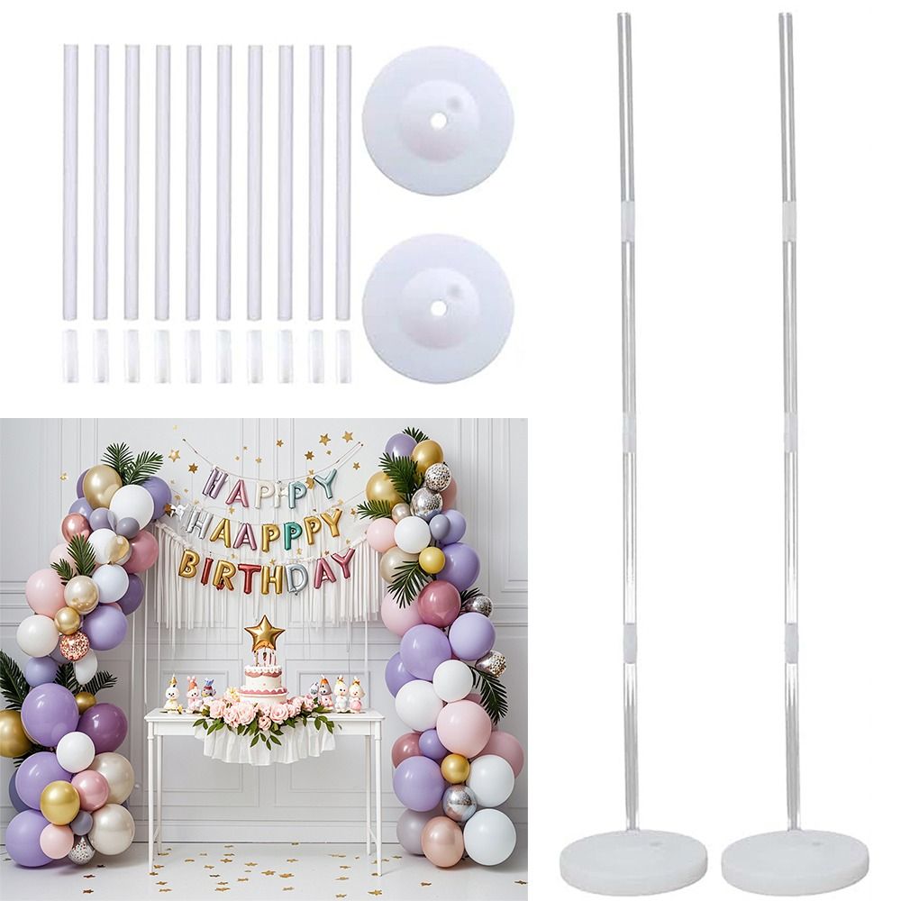 Water Balloon Set - طقم عمود بالونات شفاف مع قاعدة