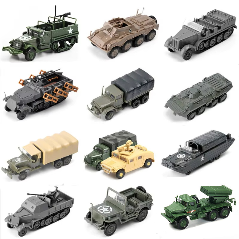 Kids Toys 3 Year Old - 4D 1/72 المركبات العسكرية التجمع لغز