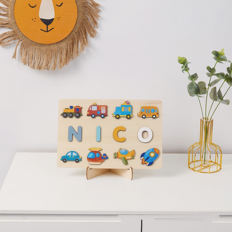 لغز خشبي شخصي من مونتيسوري اسم - مراجعة Kids Toys Names وسعره