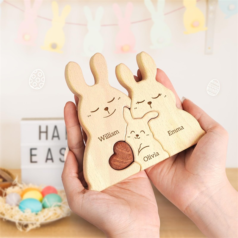ألغاز عائلة الأرانب الخشبية مخ - مراجعة Kids Toys Names وسعره