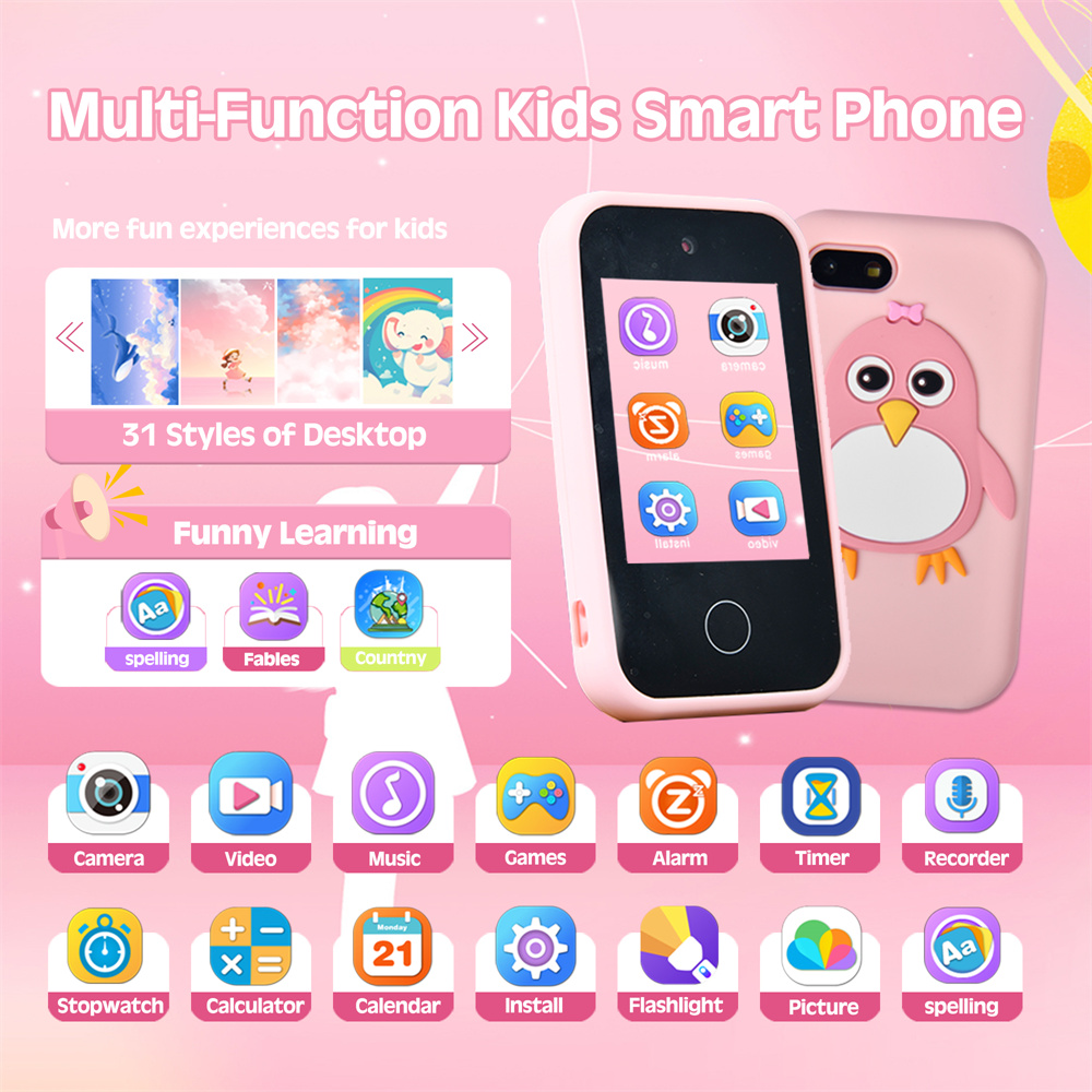 هاتف ذكي تعليمي للأطفال مع كام - مراجعة Kids Toys Smartphone وسعره