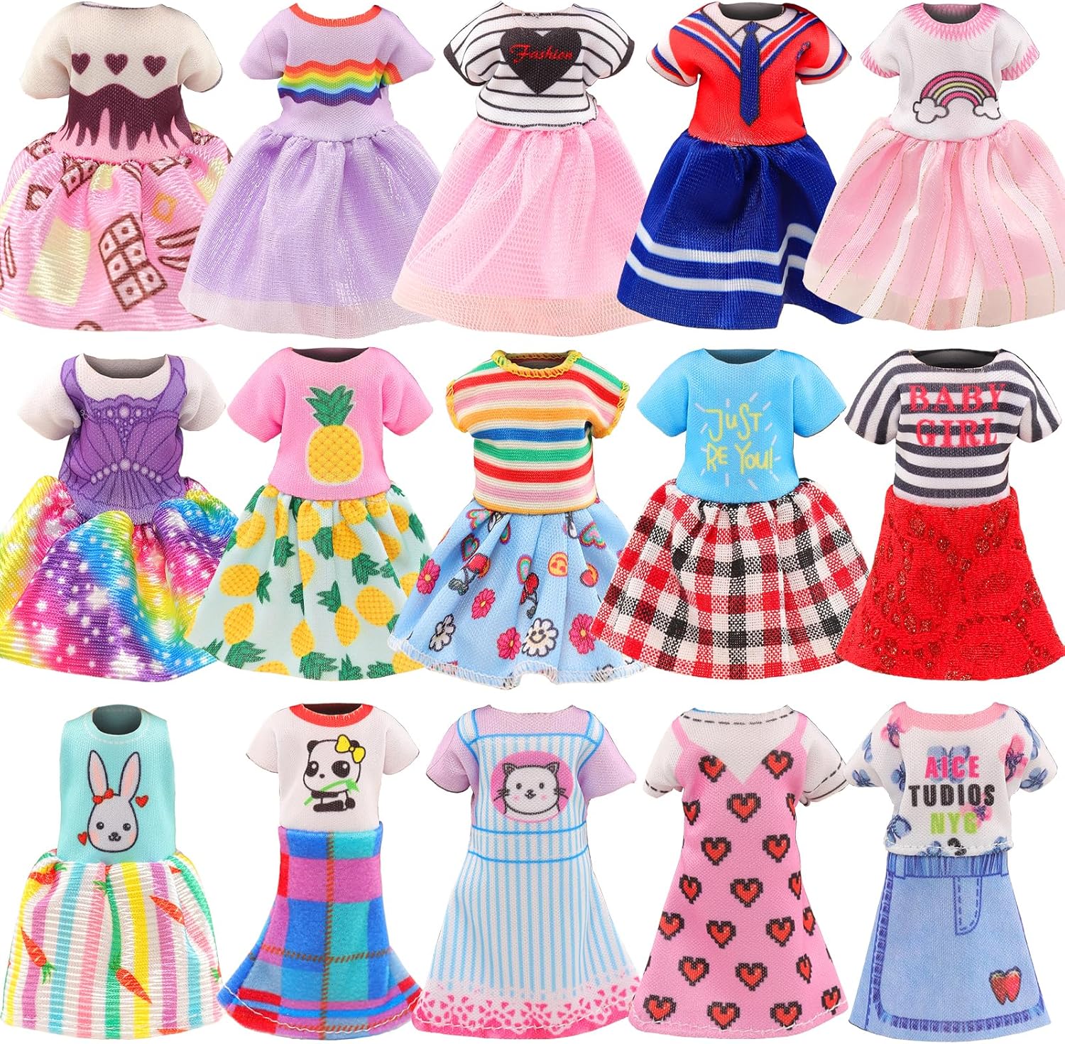 17 قطعة من ملابس وإكسسوارات ال - مراجعة Kids Toys Return Gift وسعره
