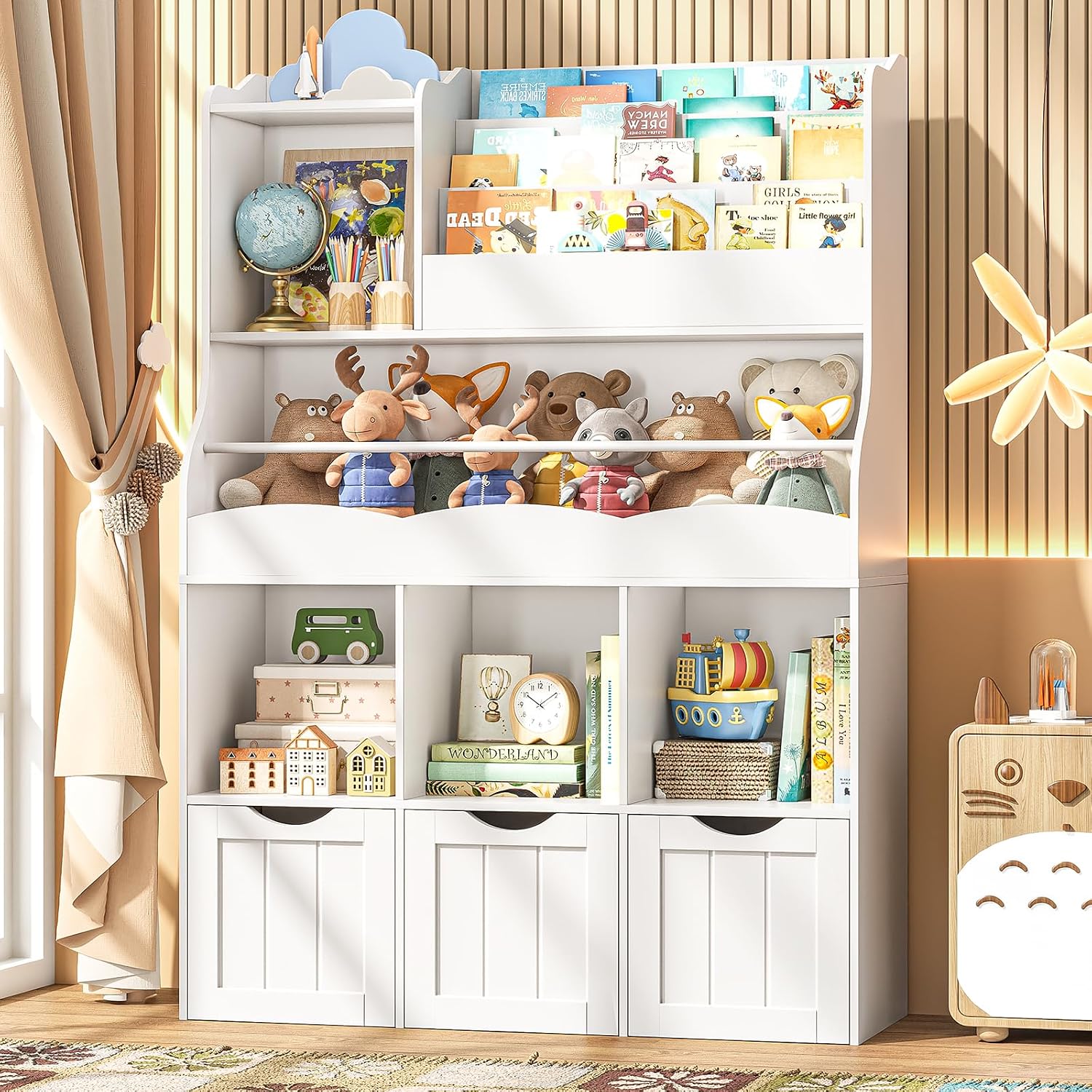 رف كتب للأطفال بطول 51.18 بوصة - مراجعة Kids Toys Drawers وسعره