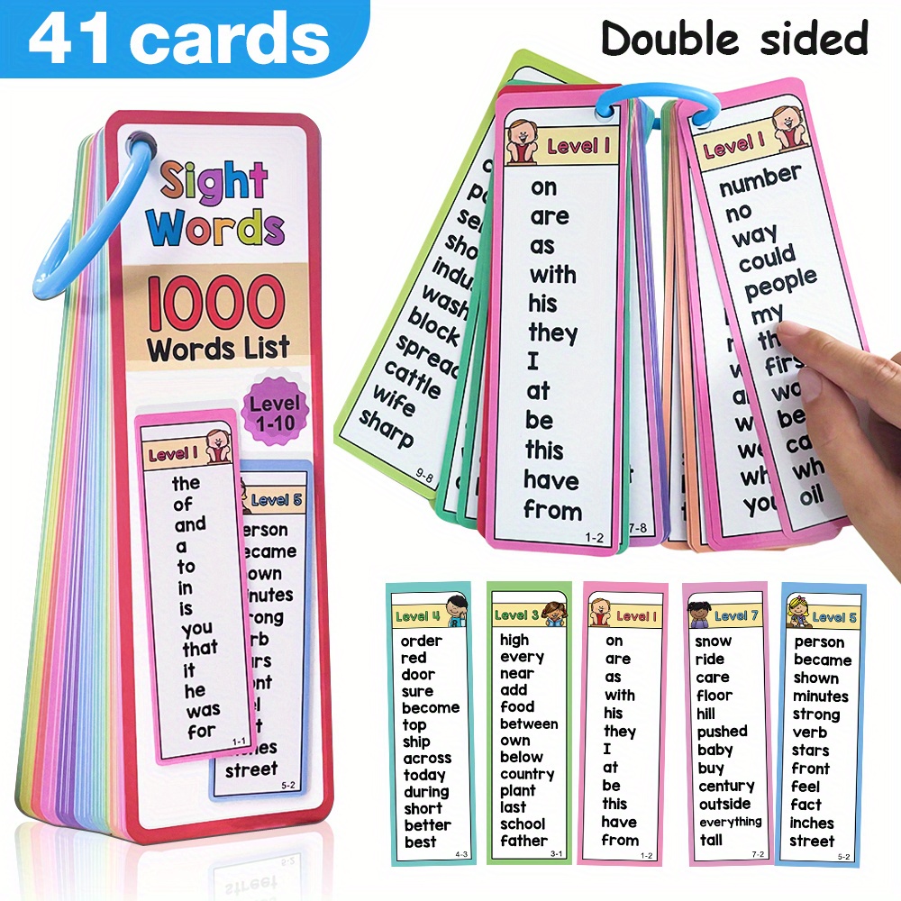 1000 كلمة رؤية بطاقات فلاش للأ - مراجعة Educational Flash Card وسعره
