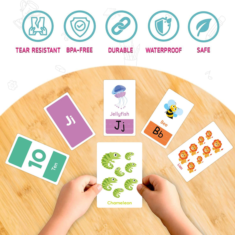 58 قطعة من بطاقات الفلاش لتعلم - مراجعة Educational Flash Card وسعره