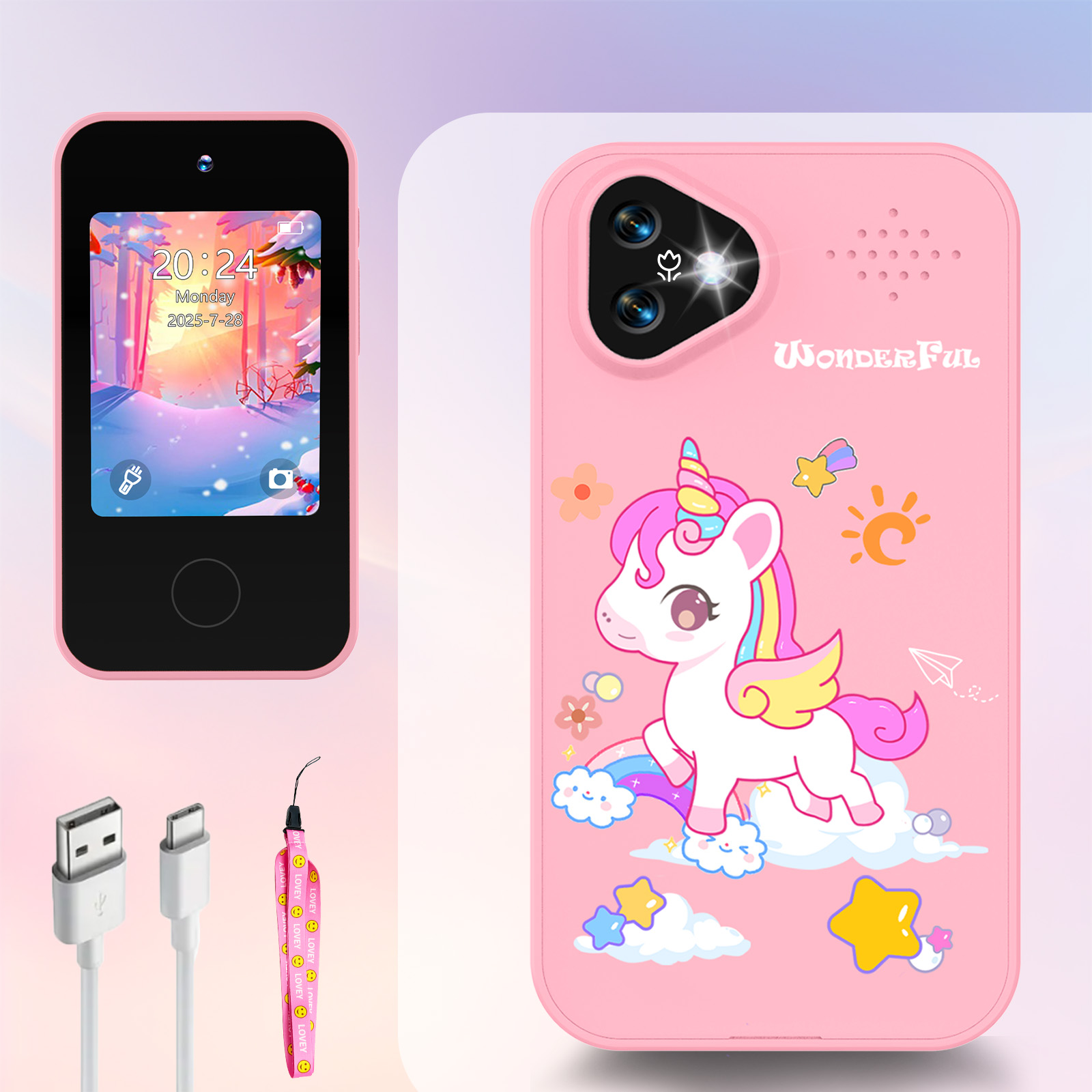 هاتف ذكي للأطفال على شكل وحيد  - مراجعة Kids Toys Smartphone وسعره